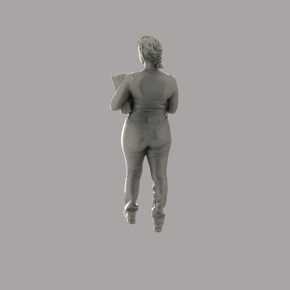 MM1147 Office girl with files Figure