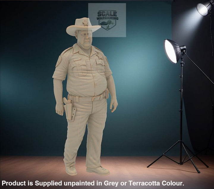 MM1158 Overweight Policeman Large Hat Figure