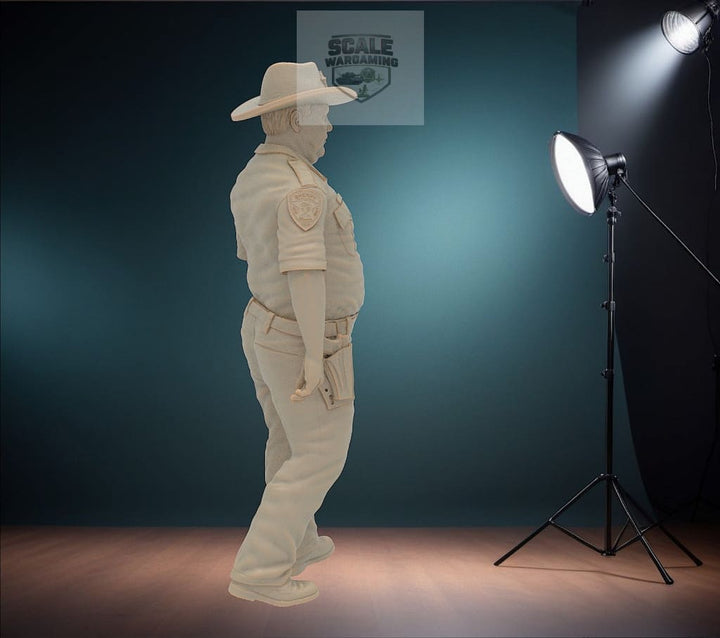 MM1158 Overweight Policeman Large Hat Figure