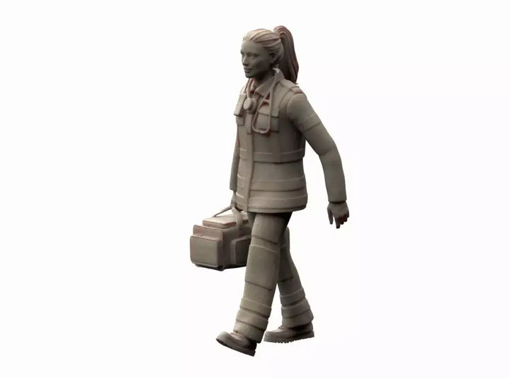 MM1308 Ambulance Female with Bag Figure