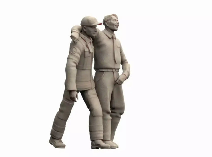 MM1309 Ambulance Crew Holding Casualty Figure