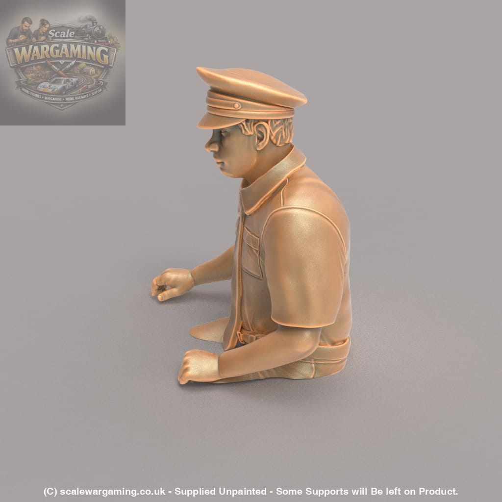 MM160BC Male Bus/Train Driver Cut at Waist Figure