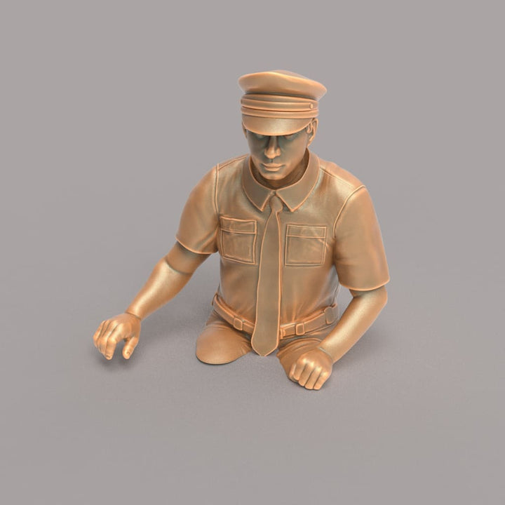MM160BC Male Bus/Train Driver Cut at Waist Figure