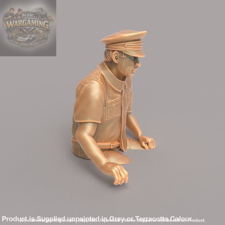 MM160BC Male Bus/Train Driver Cut at Waist Figure