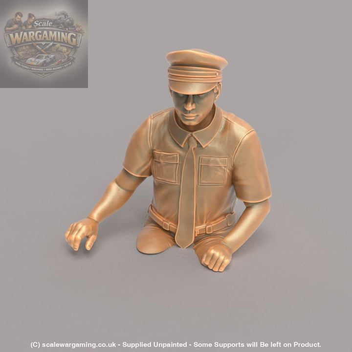 MM160BC Male Bus/Train Driver Cut at Waist Figure