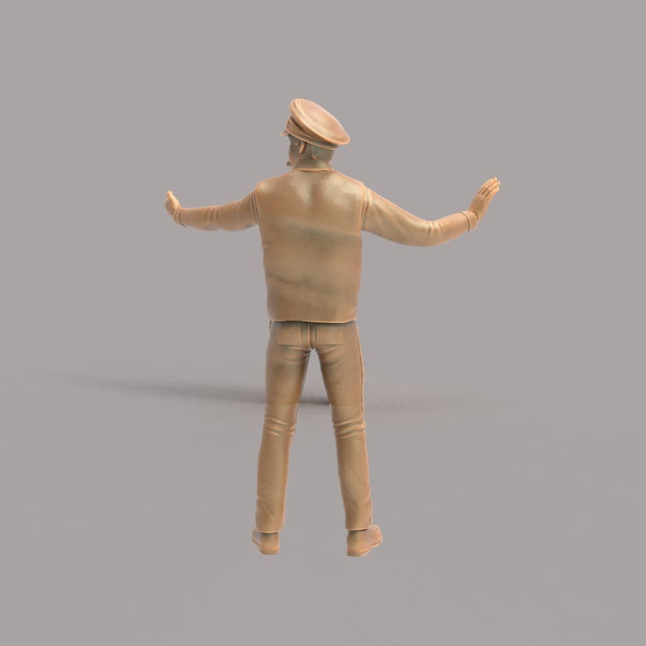 MM173 Traffic Policeman Directing Traffic Figure