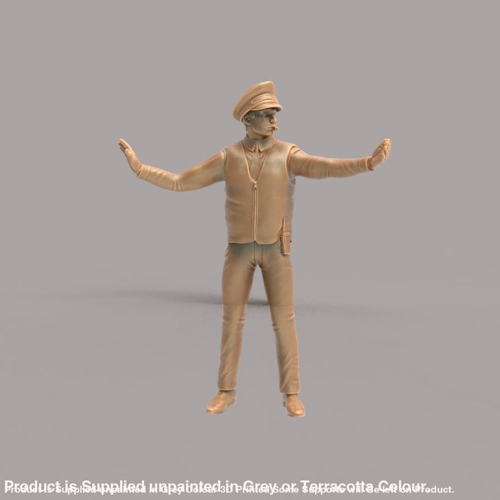 MM173 Traffic Policeman Directing Traffic Figure