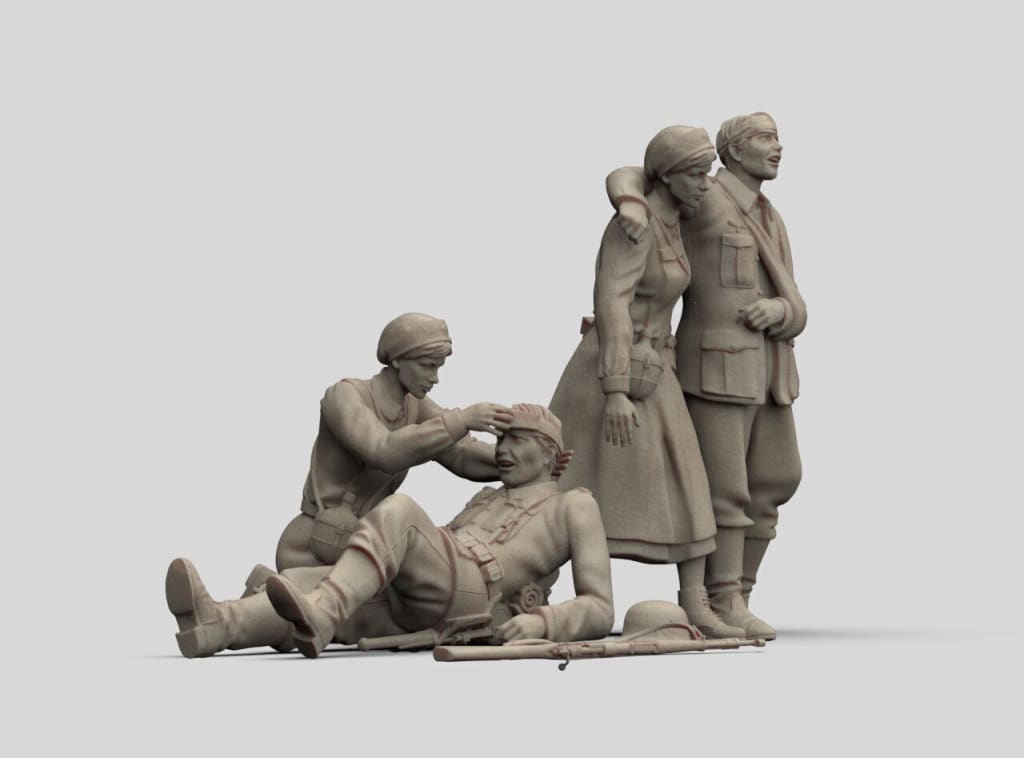 MM2039 German Soldiers and Nurses Figure