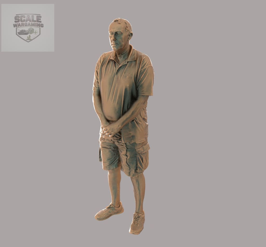 MM2069 Male Hands in Front Waiting for Bus/Train Figure