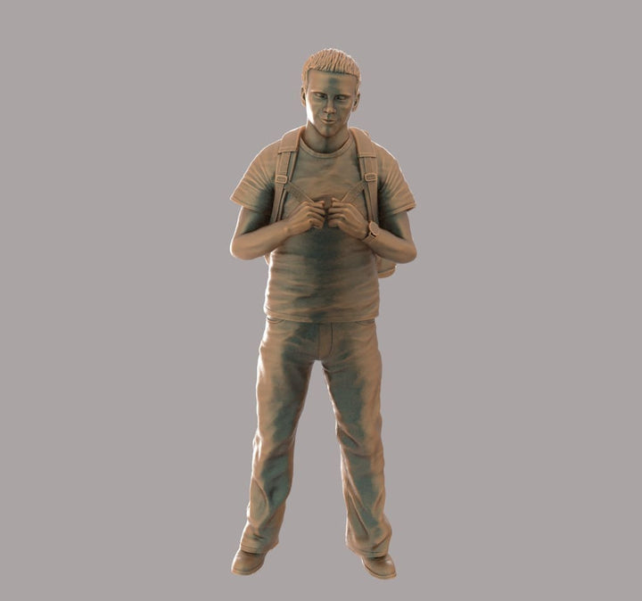 MM2070 Young Male with Rucksack Figure