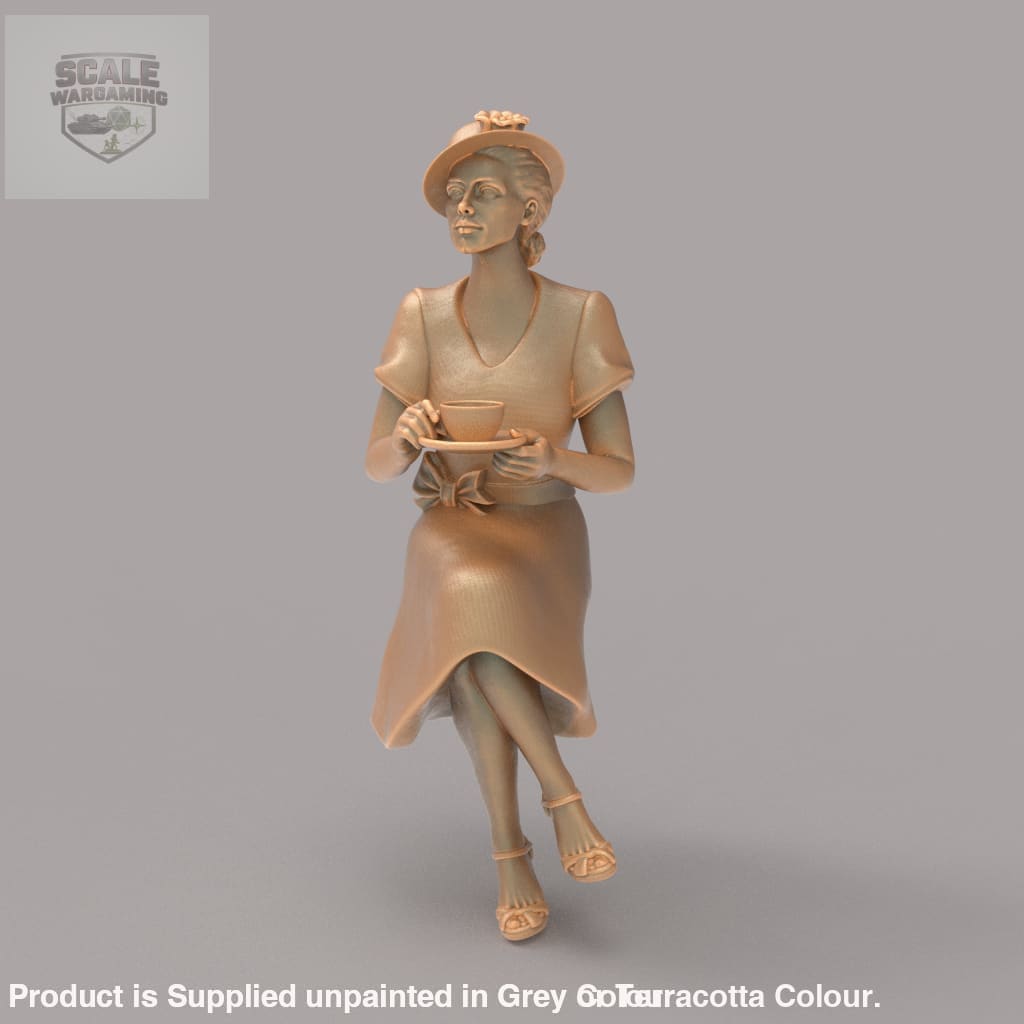 MM2086 Lady with Tea Cup Figure