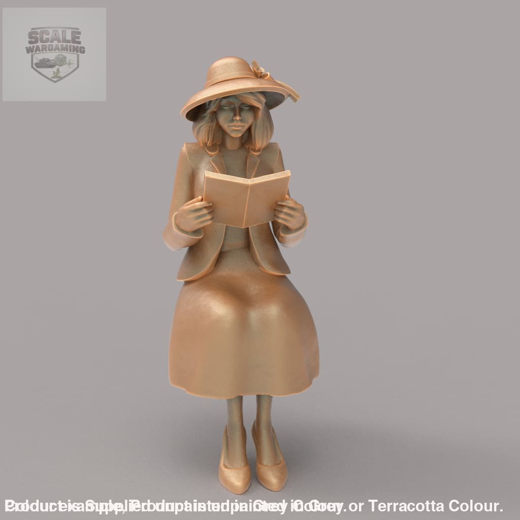 MM2087 Lady Reading Book Figure