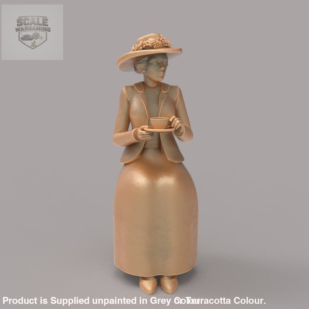MM2089 Lady drinking tea Figure