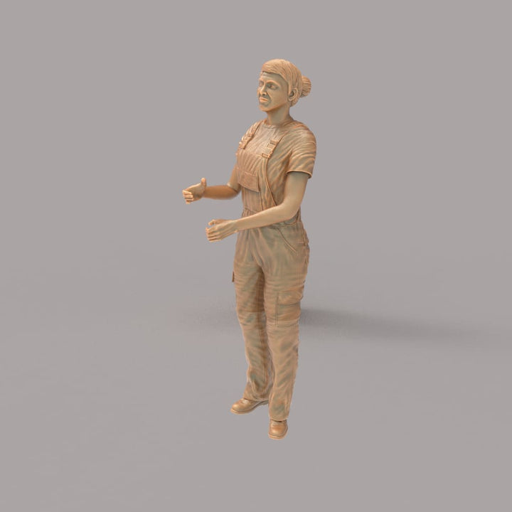 MM2090 Girl in Overalls Figure