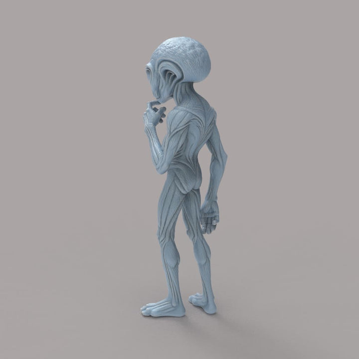 MM2135 Alien thinking Figure