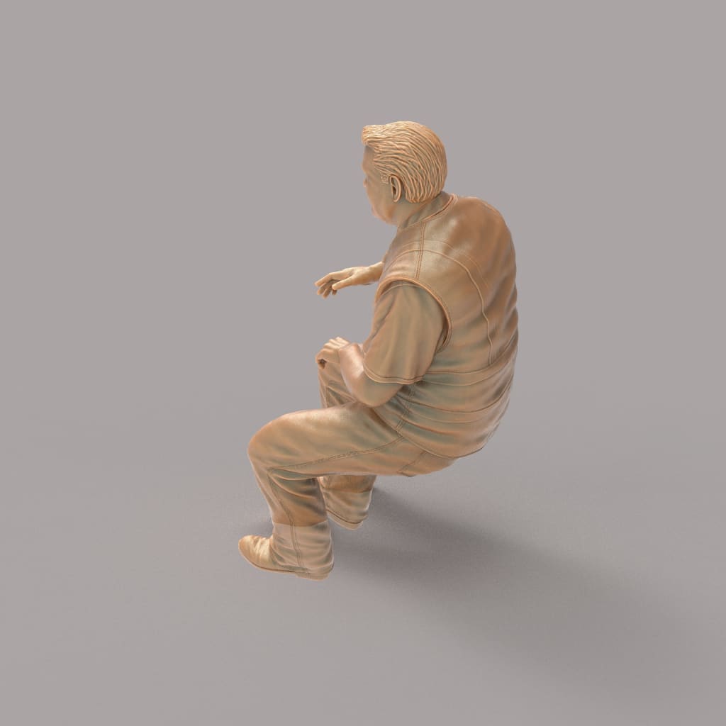 MM2136 Modern Train/Truck driver in HI Vis Figure