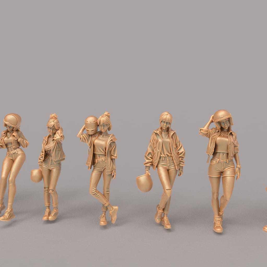 MM2147 Biker Girls Figure