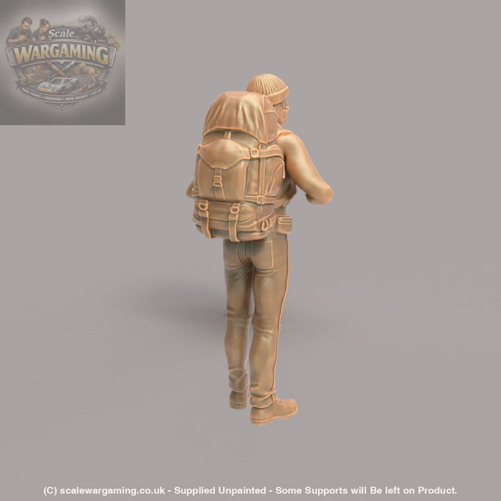 MM241 Male Hiker/Camping/Standing Looking at The View Figure