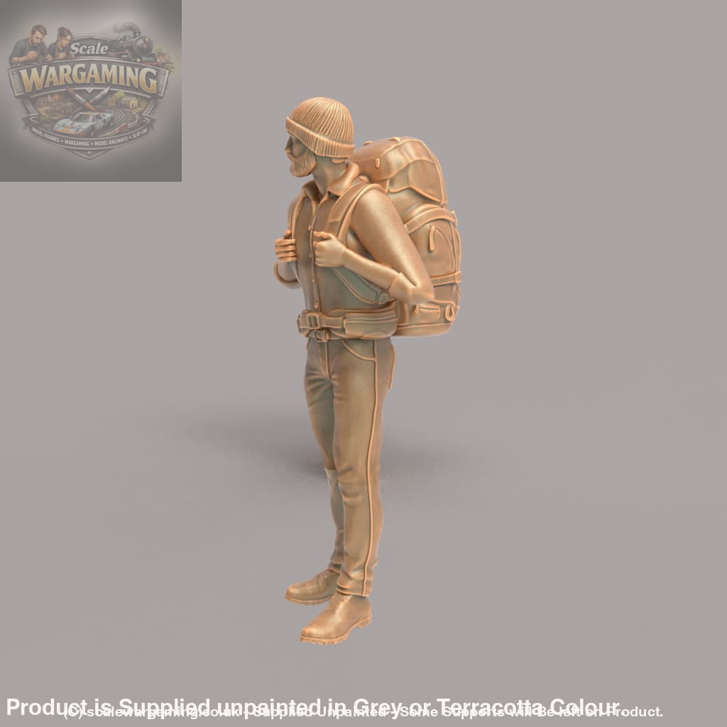 MM241 Male Hiker/Camping/Standing Looking at The View Figure