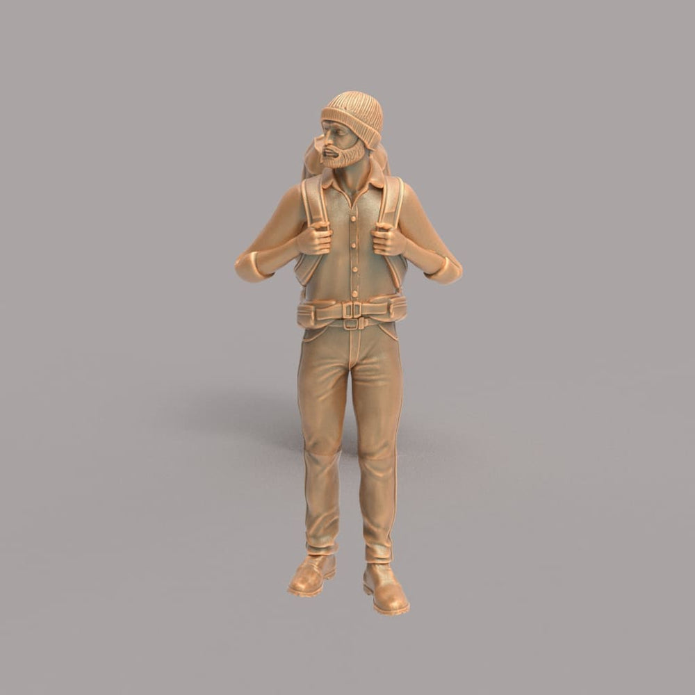 MM241 Male Hiker/Camping/Standing Looking at The View Figure