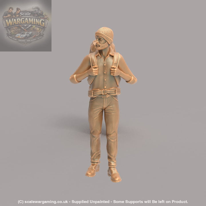 MM241 Male Hiker/Camping/Standing Looking at The View Figure