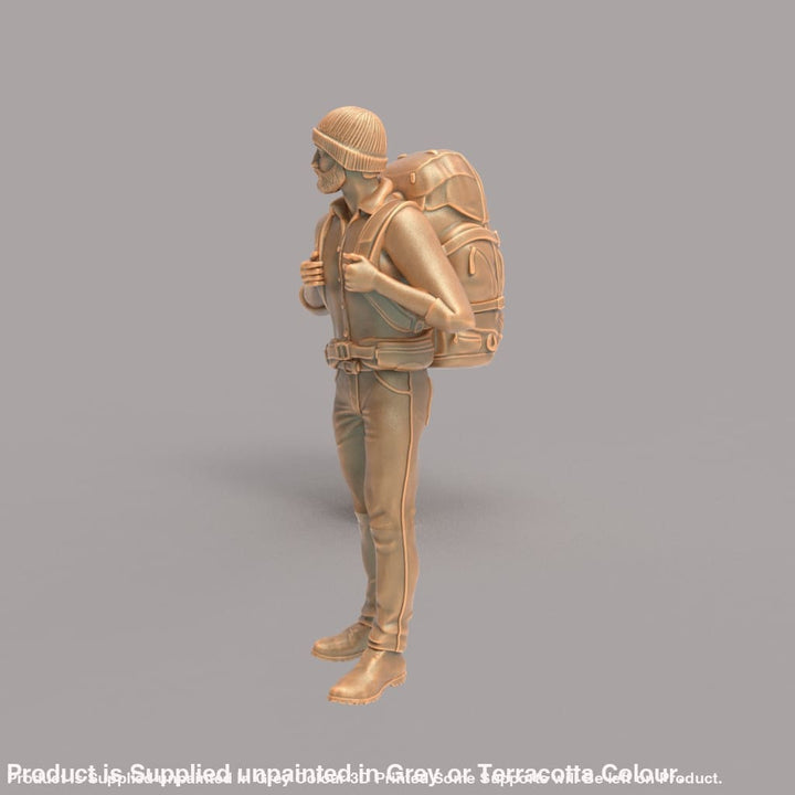 MM241 Male Hiker/Camping/Standing Looking at The View Figure