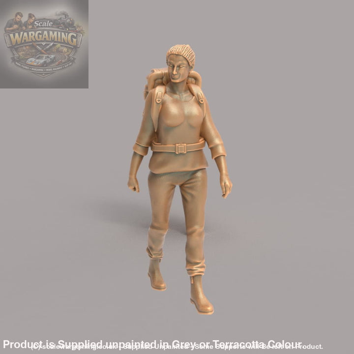MM242 Female Hiker/Camping/Walking Figure