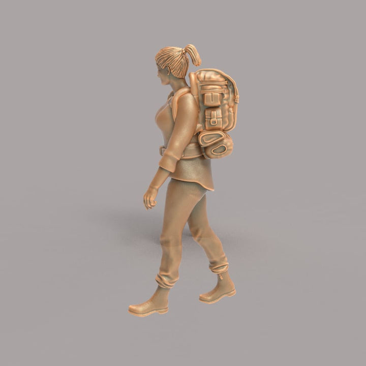 MM242 Female Hiker/Camping/Walking Figure