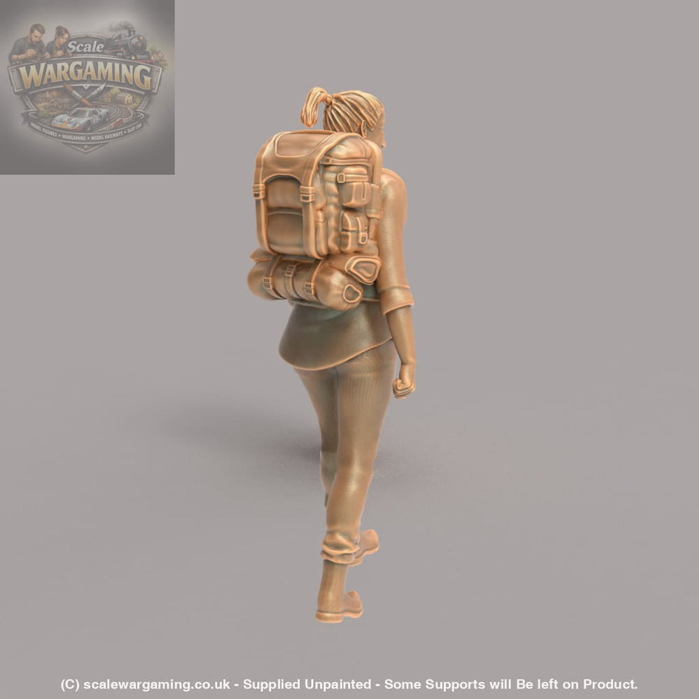 MM242 Female Hiker/Camping/Walking Figure