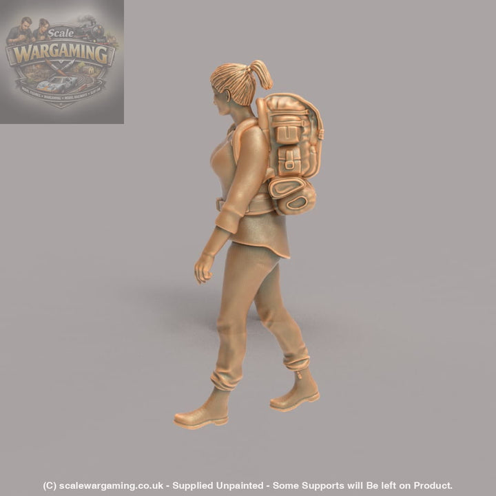 MM242 Female Hiker/Camping/Walking Figure