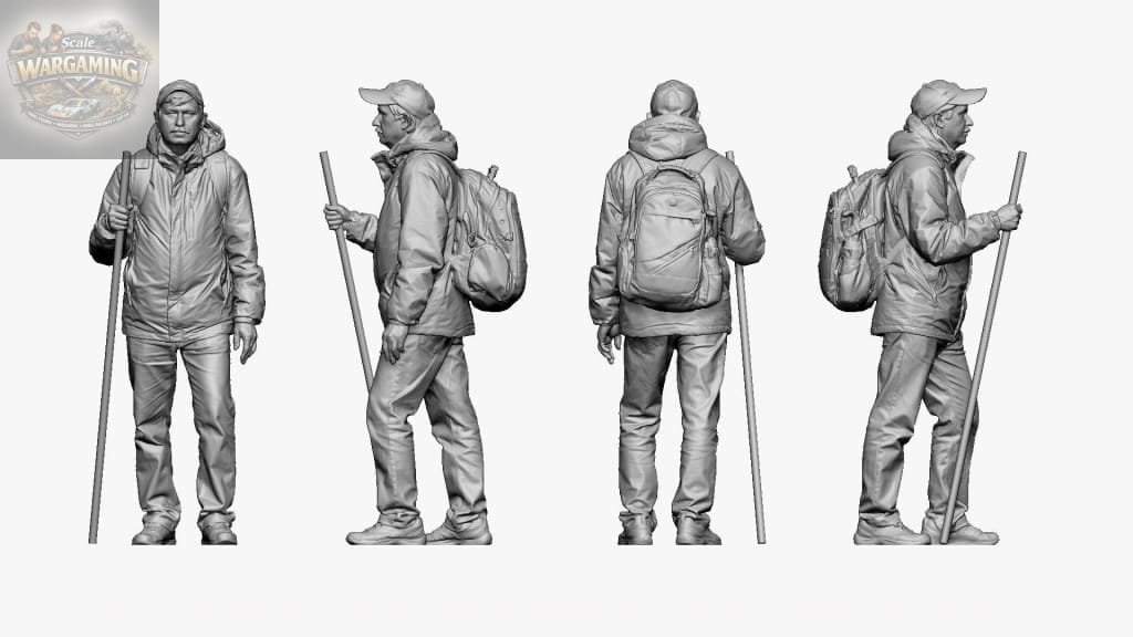 Male Hiker/walker Figure