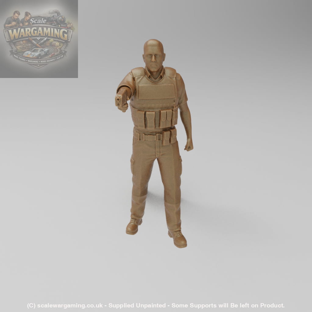 MM272A Police Officer With Taser Figure