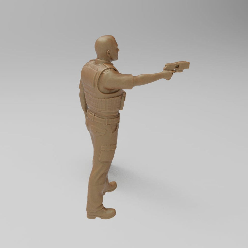 MM272A Police Officer With Taser Figure