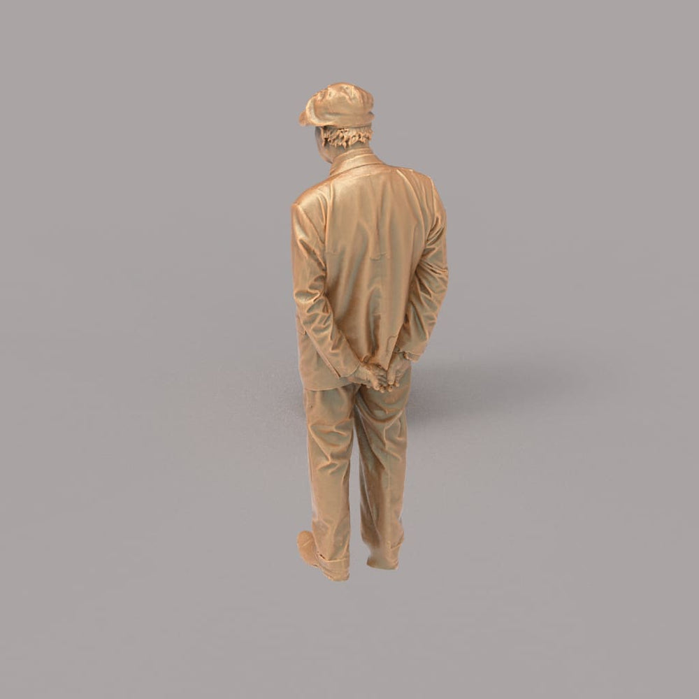 132s-0029 WW2 Older Gentleman Figure