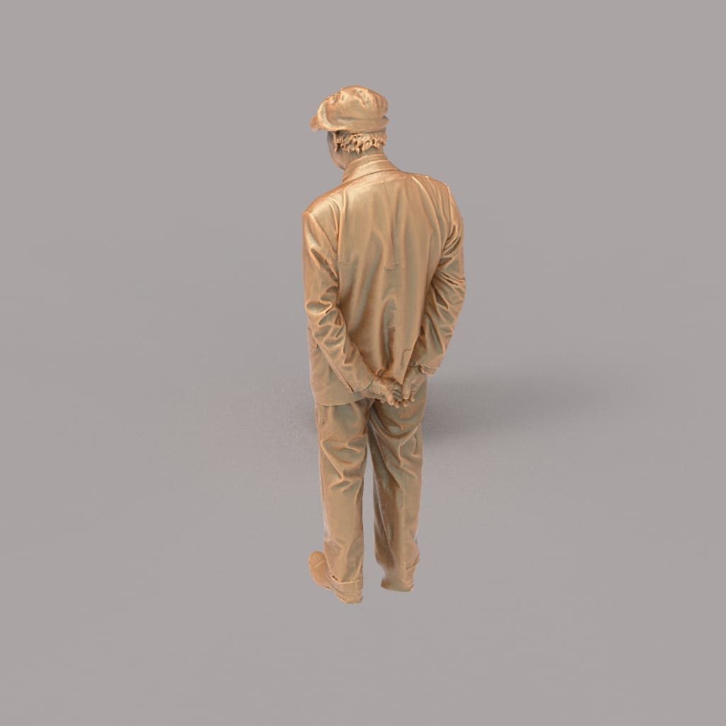 132s-0029 WW2 Older Gentleman Figure