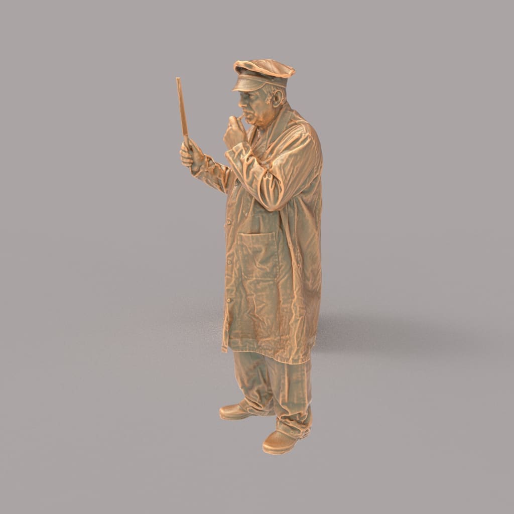 132s-0038 Station Master Figure