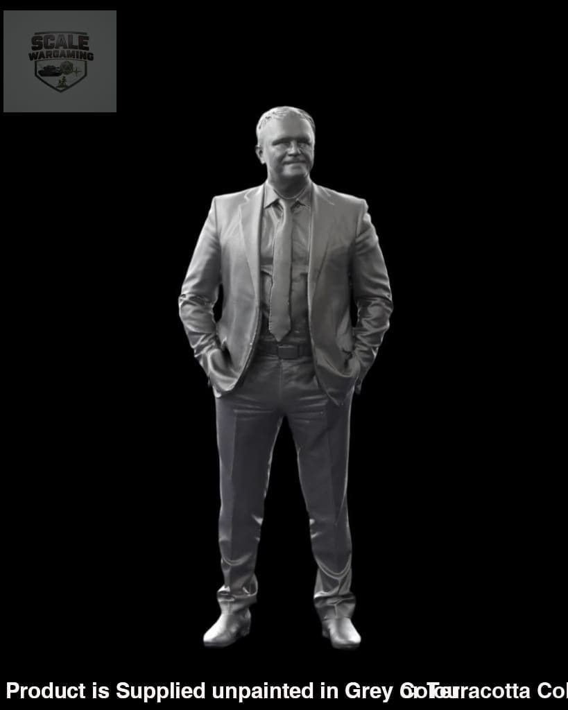 S3Ds0097 Male Wearing Suit Figure