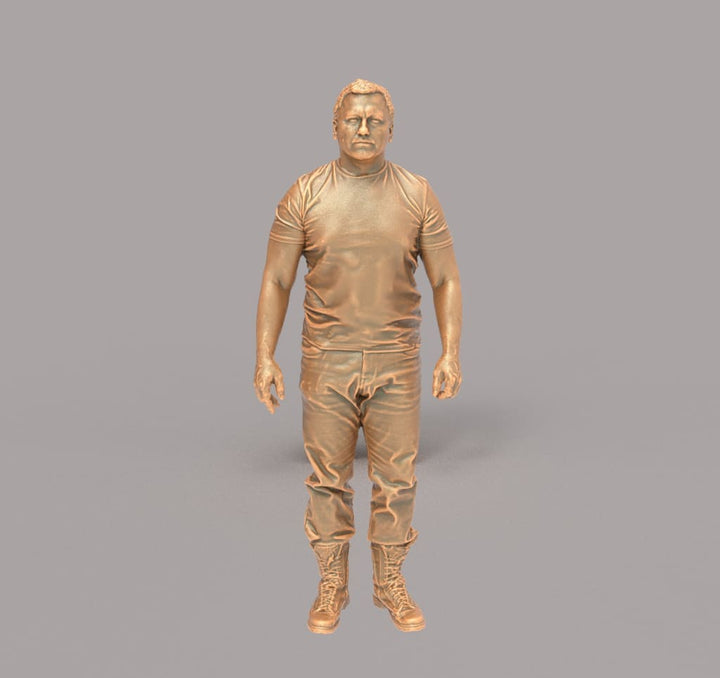 132s-0102 Male Farmer Figure
