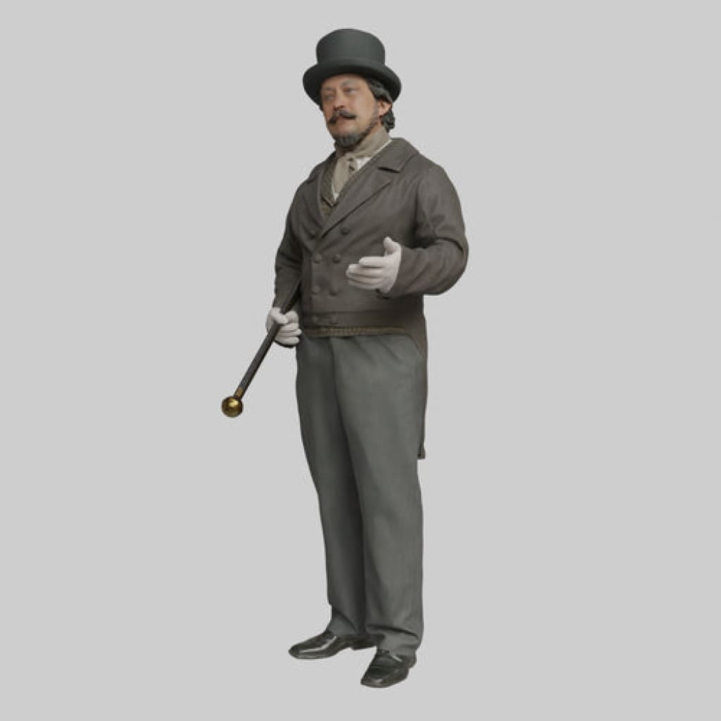 132s-0107 Victorian Male Figure