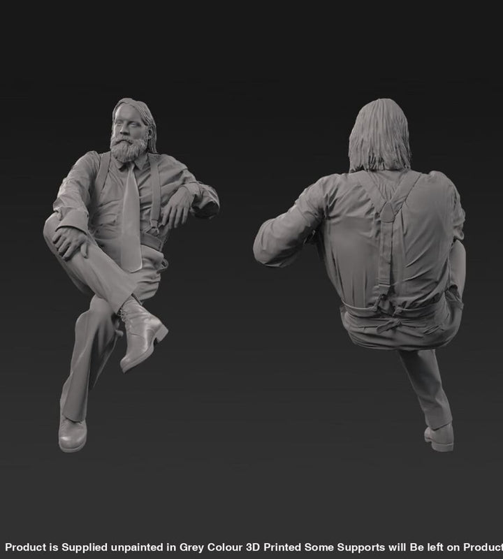 132s-0110 Smart 1900’s Male Sitting Figure