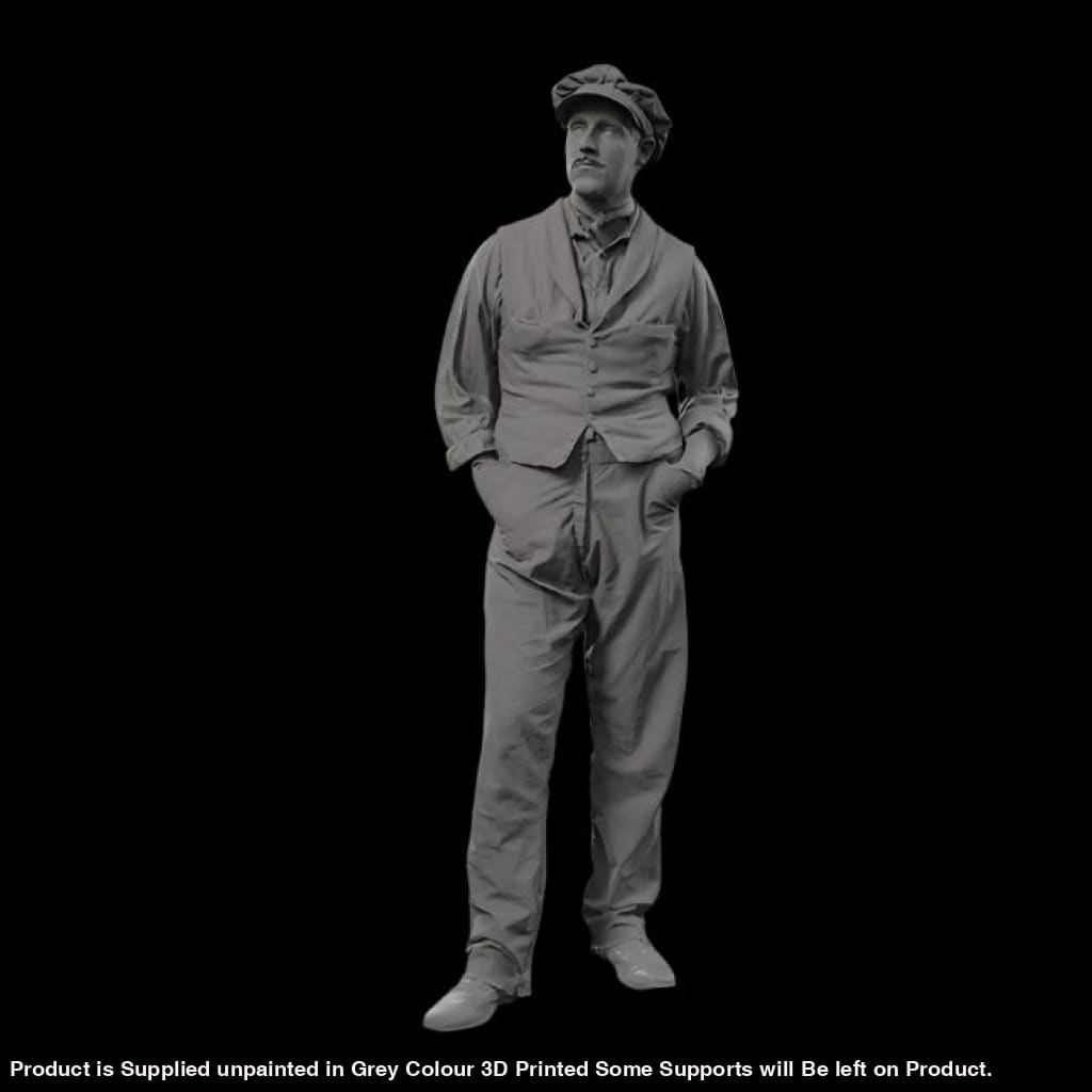 132s-0124 1900’s Farm worker Figure