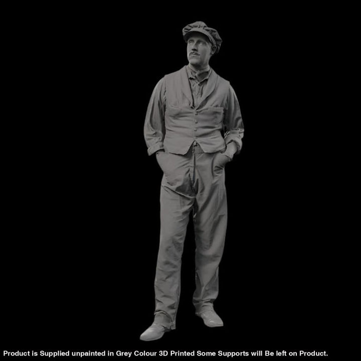 132s-0124 1900’s Farm worker Figure