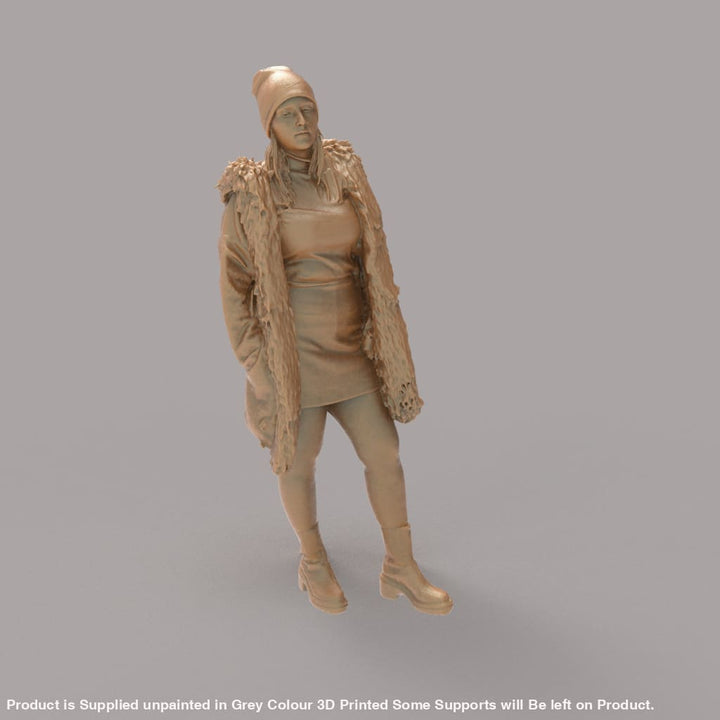 MM4161 Young Girl in Winter coat Figure