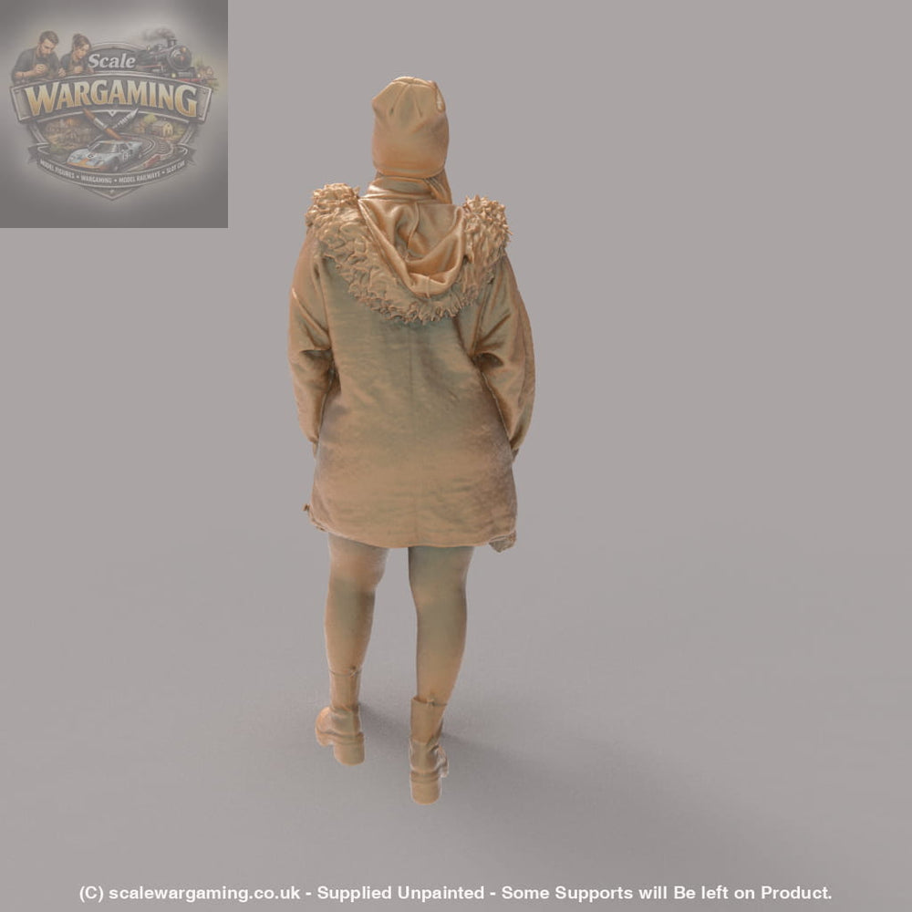 MM4161 Young Girl in Winter coat Figure