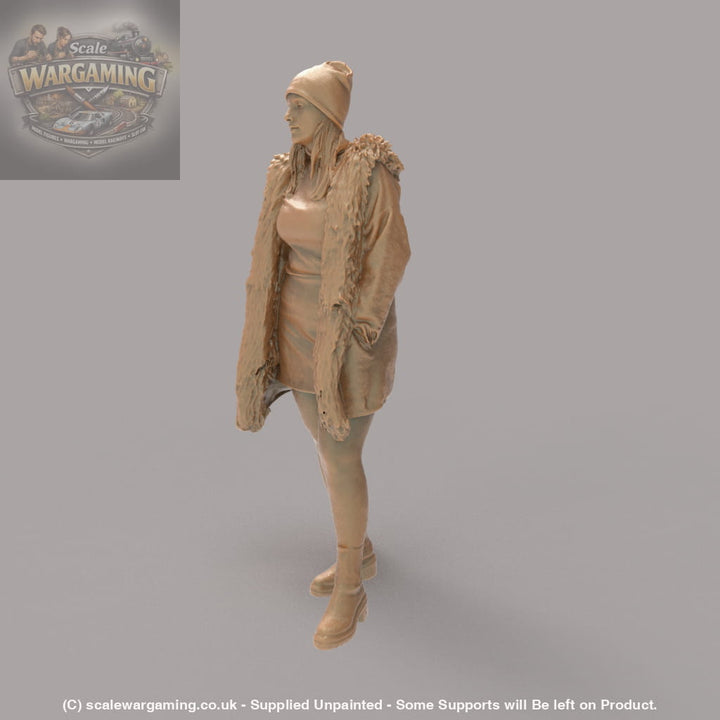 MM4161 Young Girl in Winter coat Figure