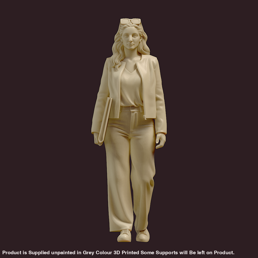 MM4171 Young Female Walking with Folder Figure