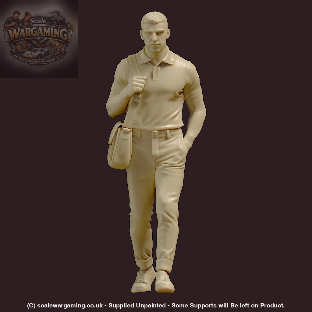 MM4186 Male With Shoulder Bag Figure