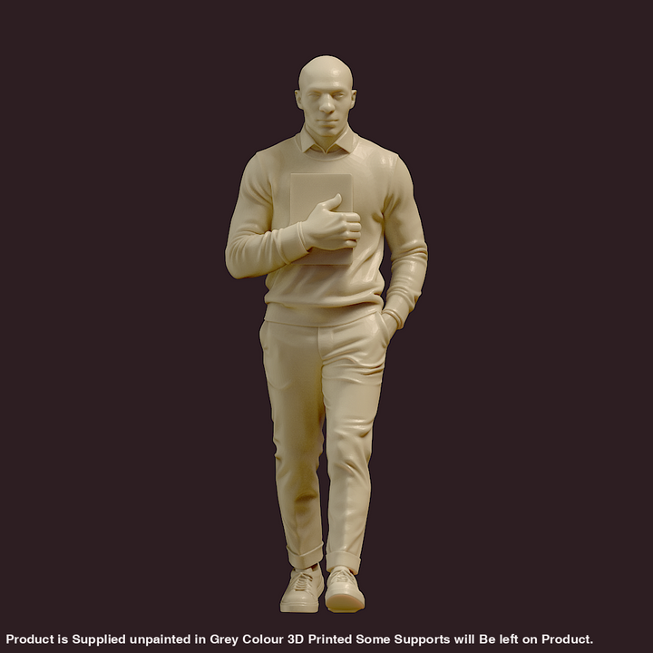 MM4188 Bald Male Walking Figure