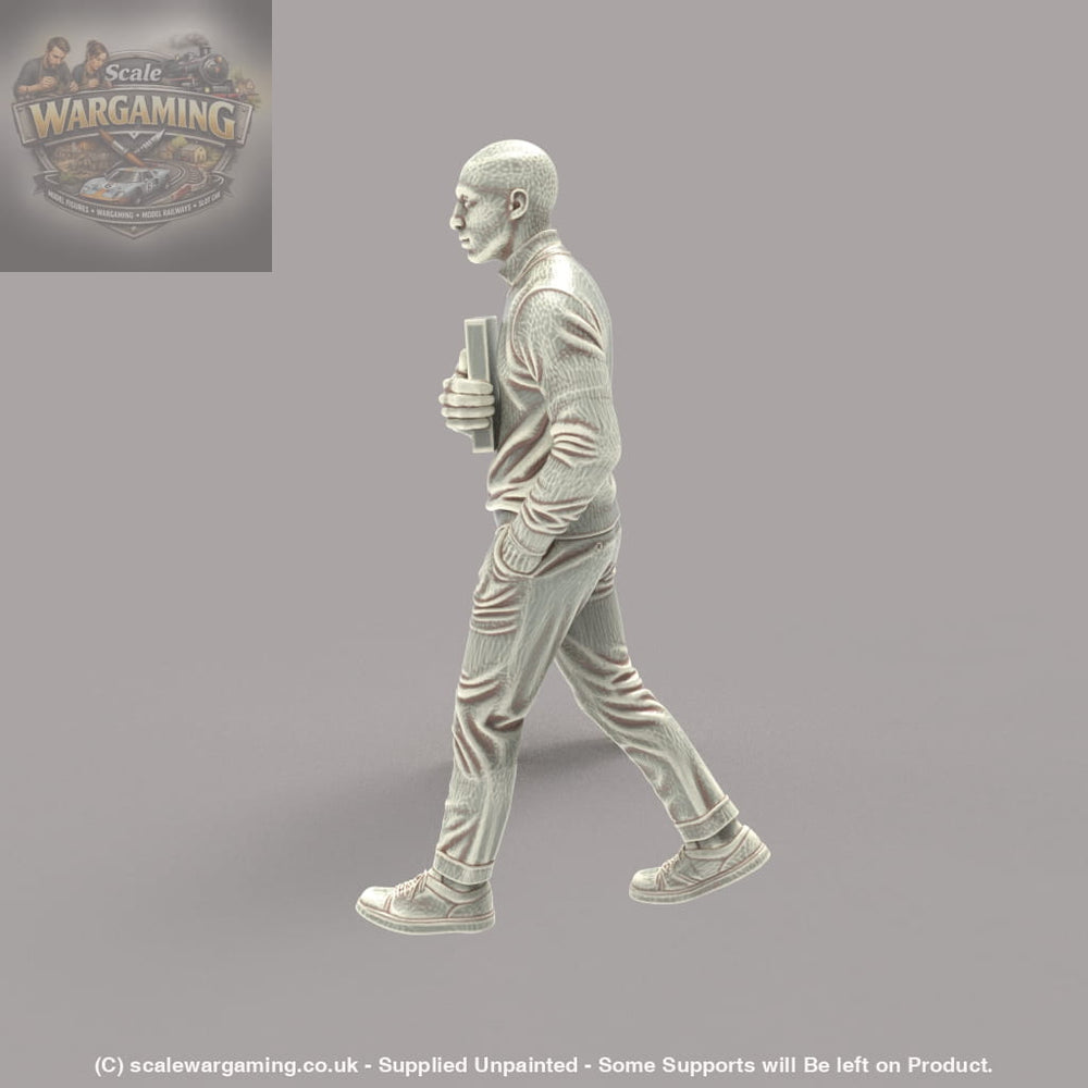MM4188 Bald Male Walking Figure
