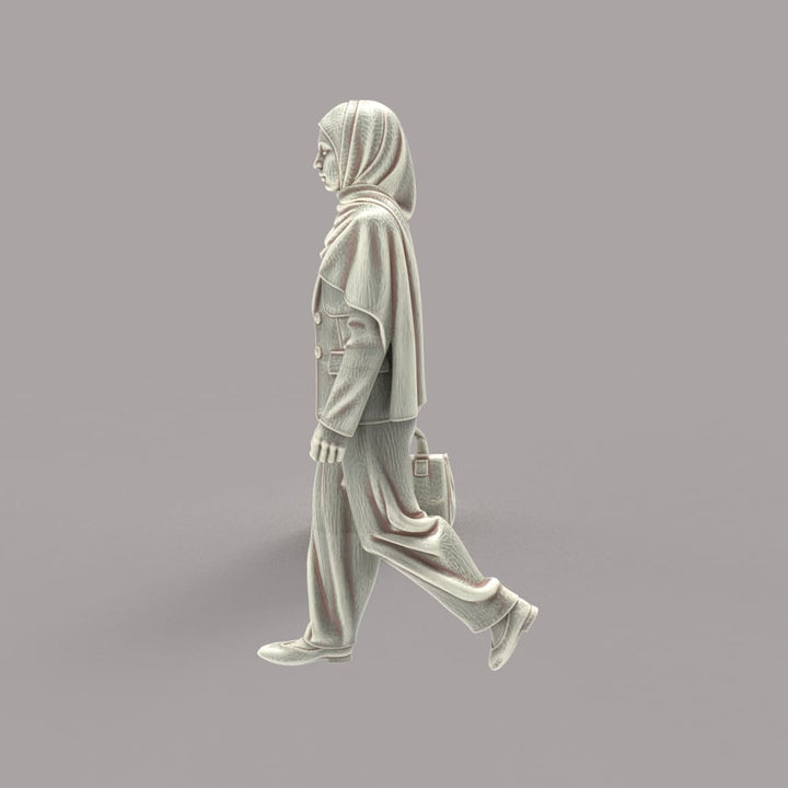 MM4192 Female Wearing Head Scarf Figure